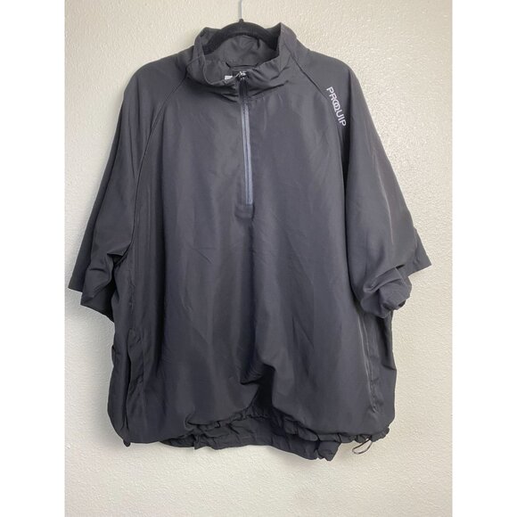 Proquip Mens Windproof Jacket XXL Black Polyester Sportswear Short Sleeve - Picture 1 of 16